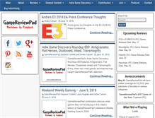 Tablet Screenshot of gamereviewpad.com